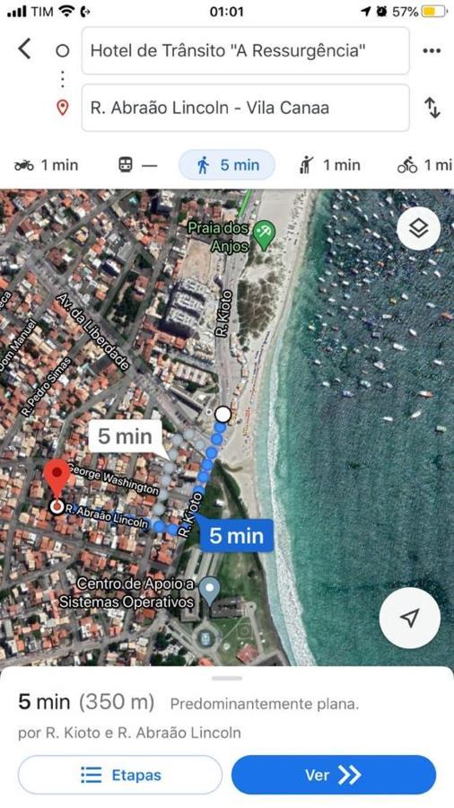 아라이알도카보 Casa Terrea A 2 Min Da Praia Dos Anjos 빌라 외부 사진